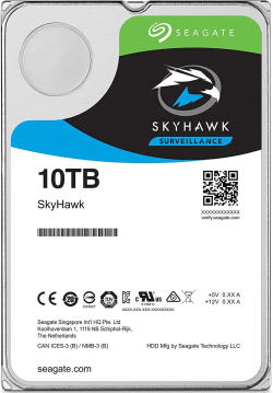 Хард диск / SSD Seagate SkyHawk AI, 10 TB, 3,5", 7200 rpm, SATA 3 6Gb/s, 256 MB cache, NCQ, S.M.A.R.T.