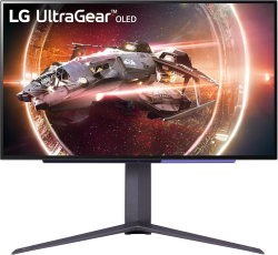 Монитор LG 27GS95QE-B, 26.5" 2560 x 1440, OLED, 240 Hz, 250 cd/m2, 16:9, 0.03 ms, DP, HDMI, USB,
