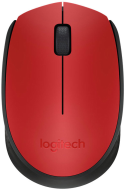 Мишка МИШКА LOGITECH M171 - Wireless - Червена/Черна - PN 910-004641