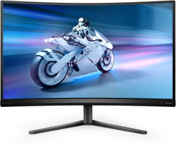 Монитор Геймърски Philips 27M2C5200W, 27" Curved 1500R VA, 1920x1080@280Hz, 1ms GtG, 0.3ms MPRT, 300 cd/m2