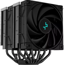 Охладител за процесор DeepCool AK620 Zero Dark, CPU Air Cooler, 1x120 mm FK120 PWM FDB вентилатор, ARGB