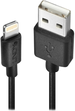 Кабел/адаптер LINDY LNY-31322 :: Kабел USB към Lightning за iPhone, iPad и iPod, MFi, 3.0 м