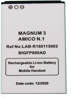 Батерия за смартфон BIGFP800AD Brondi Magnum 3, 3.7V, 1100mAh