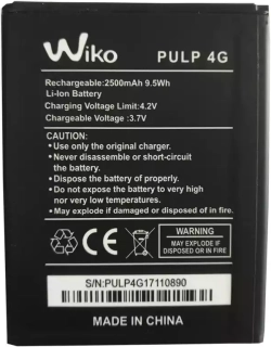 Батерия за смартфон 5251 Wiko Pulp 3G/4G, 3.8V, 2500mAh