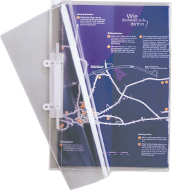 Durable Папка Clear View, PP, с джоб на корицата и перфорация