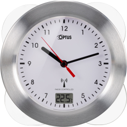 Bresser Стенен часовник, водоустойчив, бял