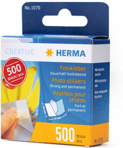 Канцеларски продукт Herma Лепенки за снимки, 12 х 17 mm, 500 броя