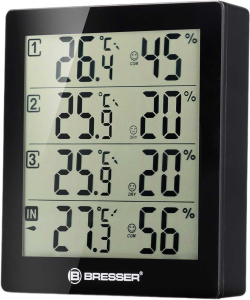 Станция Bresser Метеорологична станция, с 4 сензора, черна