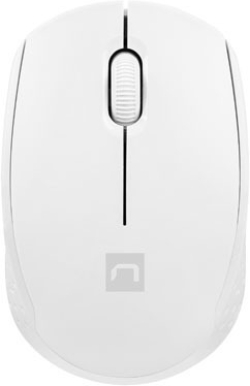 Мишка Natec Mouse Stork Wireless 1600DPI Optical, бяла