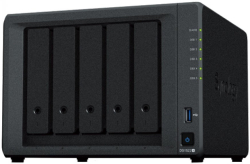 Мрежов сторидж (NAS/SAN) Synology DiskStation DS1522+, Tower, 5-отделение 3,5'' SATA HDD/SSD, 2 x M.2 2280 NVMe SSD