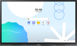 Интерактивна дъска/дисплей Samsung WA65D, 65" 3840 x 2160 4K, 8ms, 40 точки, Мултитъч, 400 cd/m2, Type-C, ВТ, HDMI, WiFi