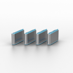 LINDY LNY-40466 :: USB Type C Port, порт блокер (без ключ) - пакет от 10бр., син