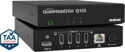 USB Хъб Външен мулти-дисплей адаптер Matrox QuadHead2GO Q155 Multi-Monitor Q2G-H4K2