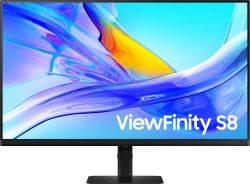 Монитор Samsung ViewFinity S8 S80UD, 32" 4К UHD, 16:9, VA, 5 ms, 60 Hz, HDMI, DP, USB, Type-C, Черен