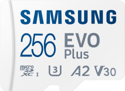 SD/флаш карта Карта памет Samsung EVO Plus, microSDXC, UHS-I, 256GB, Адаптер