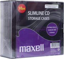 Продукт Кутийки за CD-DVD MAXELL Slim Black 10pk  -цена за 10 бр.-