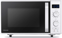 Toshiba - MW2-AG23P, 900 W, 23 л, 5 степени, Керамично покритие, 1050W грил, Бял
