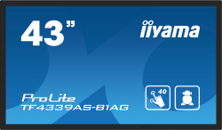Интерактивна дъска/дисплей IIYAMA TF4339AS-B1AG 42.5'' IPS, Anti-Glare, 3840x2160, Bonded PCAP, 500 cd/m2, 1200:1, 8ms, 2xHDMI, DisplayPort