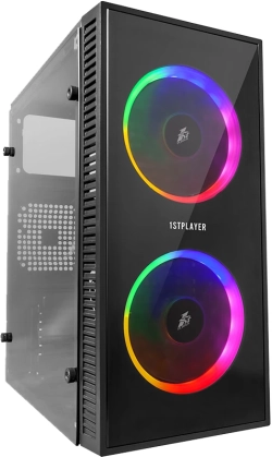 1stPlayer компютърна кутия Gaming Case mATX - X1 RGB - 3 Fans included