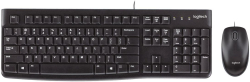 КОМПЛЕКТ МИШКА + КЛАВИАТУРА LOGITECH MK120 US, БЕЗ БДС КИРИЛИЗАЦИЯ, Черна