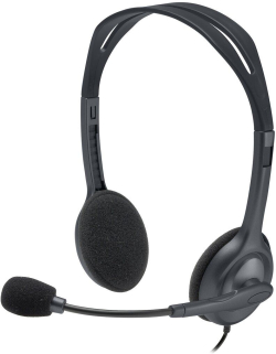 Слушалки СЛУШАЛКИ LOGITECH H111 -  Wired - Black - P№ 981-000593