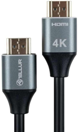 Tellur High Speed кабел за данни, HDMI, 4K, 18Gbps, Ethernet, 3 м, черен