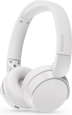 Слушалки PHILIPS, Bluetooth слушалки 32мм, мембрани, меки, наушници, Бял