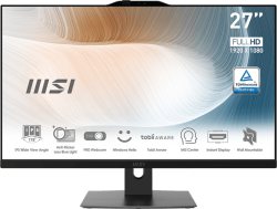  MSI MODERN AM272P 12M - 27", IPS панел с LED подсветка, 1920*1080 FHD с технология MSI Anti-Flicker, 2 x DDR4, До 64 GB, Черен