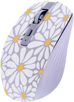 Мишка TNB Exclusiv Flower, безжична, Bluetooth, 1600 dpi, USB Type-A, 3 бутона, AA