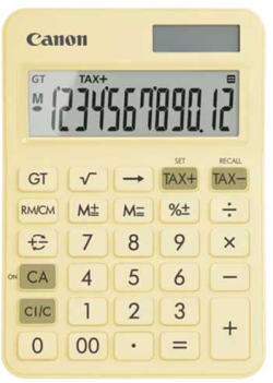 Canon Настолен калкулатор LS-125KB, 12-разряден, жълт