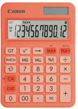 Канцеларски продукт Canon Настолен калкулатор LS-125KB, 12-разряден, оранжев