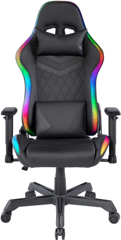 Геймърски стол RFG West Pro, екокожа, полиамидна основа, до 130 kg, черен