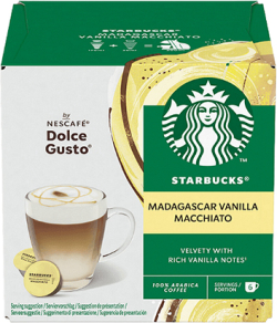  Nescafé Dolce Gusto Кафе капсула Starbucks, Vanilla Macchiato, 12 броя