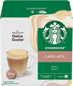 Nescafé Dolce Gusto Кафе капсула Starbucks, Caffe Latte, 12 броя