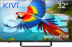 Телевизор 32", Черен, HD 2k, Android TV 11, Черен, 1920x1080, 60 Hz, AV1, Звук 2x8W, 26 kWh