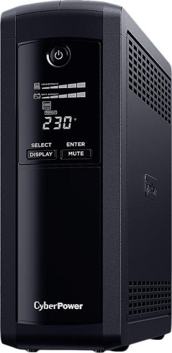 Непрекъсваемо захранване (UPS) CyberPower UPS AVR, 1600VA/960W, Line-Interactive, LCD дисплей, 4x Schuko
