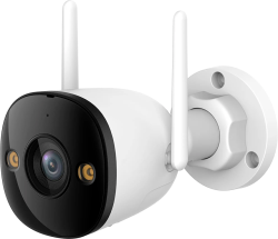 Камера Безжична Imou Bullet 2E, интелигентна пълноцветна Wi-Fi IP за нощно виждане, 5MP, SD карта до 256GB, двупосочно аудио