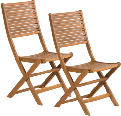 Fieldmann Комплект градински столове FDZN 4012-T, сгъваеми, 2 броя