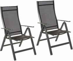 Fieldmann Комплект градински столове FDZN 5018, метални, 2 броя