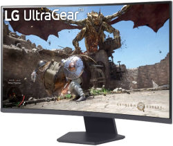 Монитор LG 32GS60QC-B, 31.5" UltraGear Curved Gaming VA, AG, 1ms, 180Hz, 3000:1, 300cd/m2, QHD