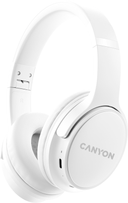 Слушалки CANYON CNS-CBTHS4W headset OnRiff 4 White