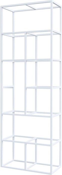 Стелаж RFG Boxi M, метален, 720 х 370 х 2120 mm, бял