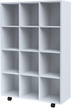 Продукт RFG Шкаф, с 12 клетки, с колелца, 1040 х 400 х 1500 mm, бял