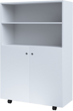 Шкаф RFG, с 4 рафта, с колелца, 1040 х 400 х 1500 mm, ПДЧ, бял