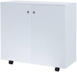 Шкаф RFG, с 2 рафта, с колелца, 1040 х 400 х 900 mm, ПДЧ, бял