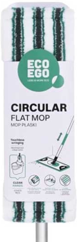 Почистващ продукт York Моп Eco Ego Circular, 40 х 15 cm, с държач и дръжка, 137 cm