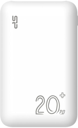 Принадлежност за смартфон Silicon Power QS58, 20000 mAh, 1x USB Type-C, 2x USB, Quick Charge 3.0, Бял