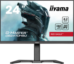 Монитор Геймърски IIYAMA GB2470HSU-B6, 23.8'' Gaming monitor,16:9, FHD 1920x1080, 300cd/m2, 1000:1, 80M:1, 0.2msHDMI, DisplayPort