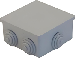 Продукт Разклонителна кутия открит монтаж 80x80 x40mm IP54 HF Сив - Courbi Watertight HF CR32-21073-808