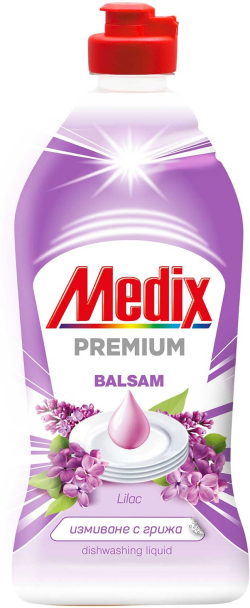 Почистващ продукт Medix Препарат за миене на съдове Beauty Balsam, люляк, 450 ml, виолетов